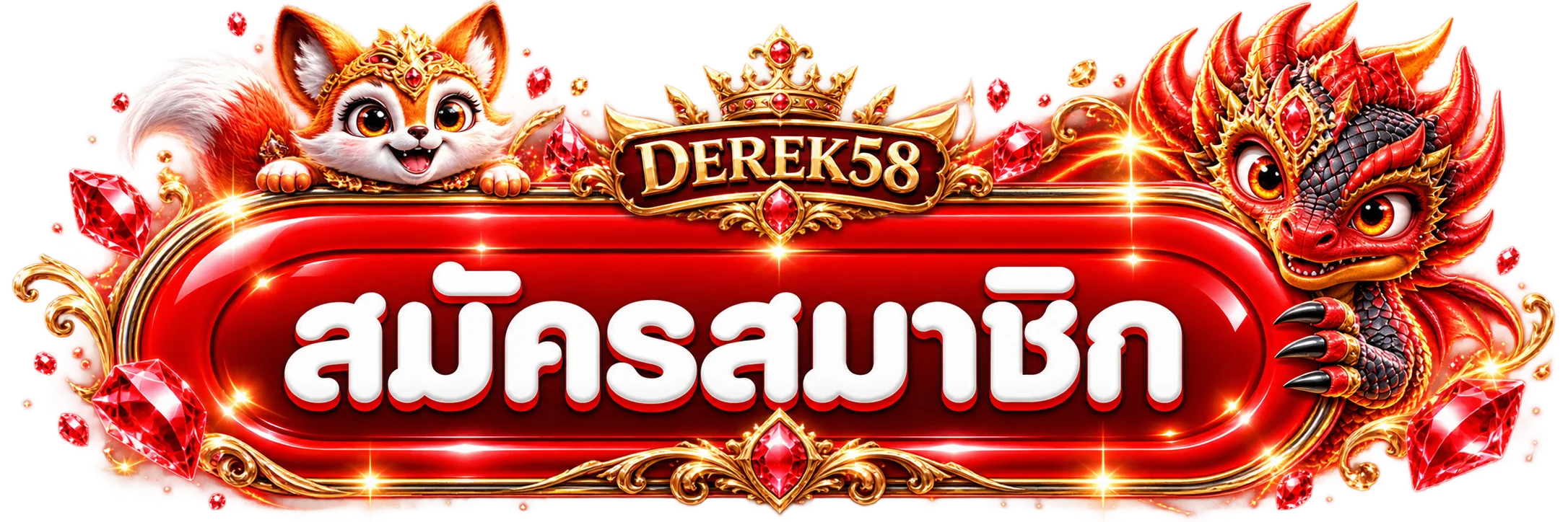 ทางเข้าสู่ระบบ DEREK58 พร้อมตราแบรนด์สีแดงทอง